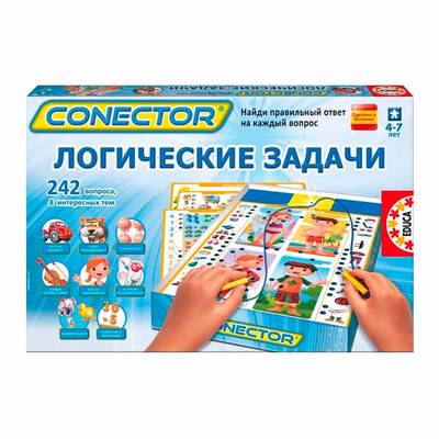 Интерактивные обучающие игрушки - Настольная игра Educa Викторина Логические задачи (EDU-17486)