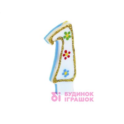 Аксесуари для свят - Свічка цифра більша Party House 1 шт (9869204259451)