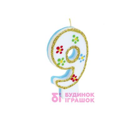 Аксесуари для свят - Свічка цифра більша Party House 1 шт (9869204262949)