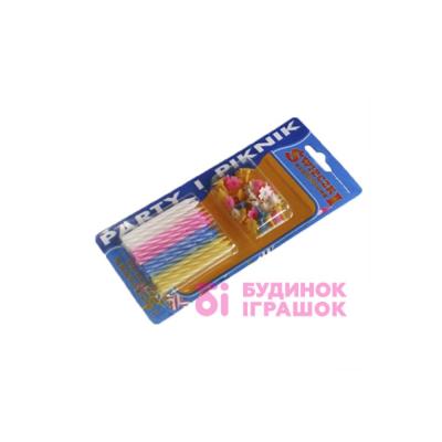 Аксесуари для свят - Свічки Party House асорті 24 шт 24х24 (6932673593241)