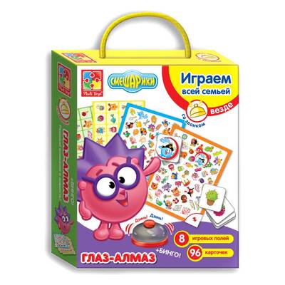 Развлекательные игры - Игра со звонком Глаз-алмаз и бинго Смешарики Vladi Toys (VT2103-02)