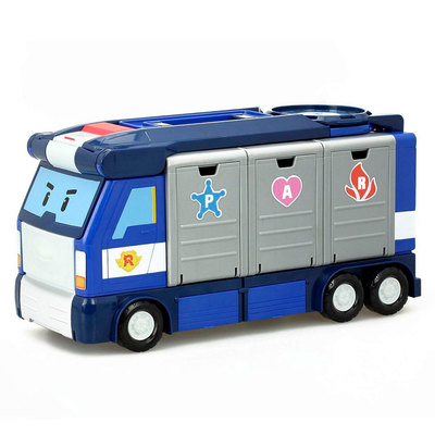 Фігурки персонажів - Мобільна штаб-квартира з контейнерами Robocar Poli (83377)
