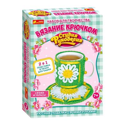 Наборы для творчества - Набор для вязания Ranok creative Чехол на чашку Ромашки (15185004Р)