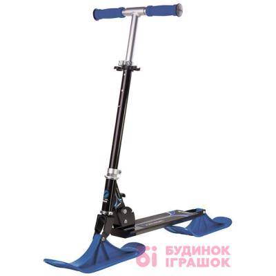 Дитячий транспорт - Самокат снігокат Snow kick black blue (75-1118-16)