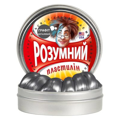 Антистрес іграшки - Розумний пластилін Thinking Putty Графіт (ti13004)