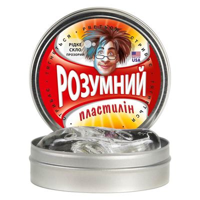 Антистрес іграшки - Розумний пластилін Thinking Putty Рідке скло (ti21001)