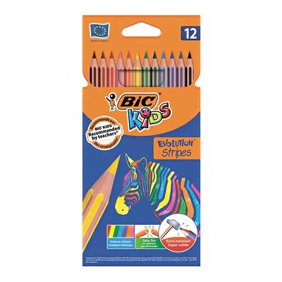 Канцтовари - Олівці BIC Kids Tropicolors2 12 шт (950522)