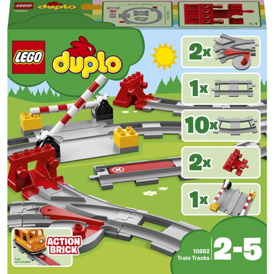 Конструктори LEGO - Конструктор LEGO DUPLO Залізничні колії (10882)