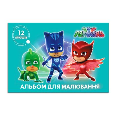 Товари для малювання - Альбом для малювання PJ Masks 12 арк. (120475)