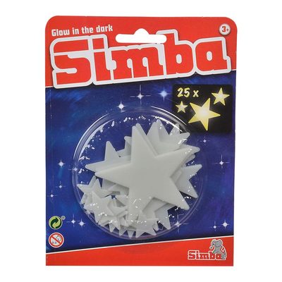 Аксесуари для свят - Набір наклейок Simba Осяйні зірки 25 шт (7822342)
