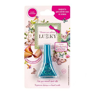 Косметика - Лак Lukky Конфеті-мікс бірюзовий перламутр 5.5 мл (T16755)