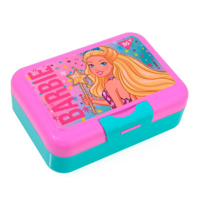 Ланч-боксы, бутылки для воды - Контейнер для еды Yes Barbie с ложкой и вилкой 450 мл (706824)