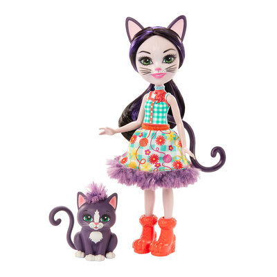 Ляльки - Лялька Enchantimals Клаймбер і кошеня Сієста (GJX40)