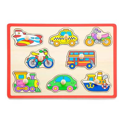 Розвивальні іграшки - Пазл-вкладиш Viga Toys Транспорт (50016)