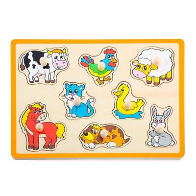 Розвивальні іграшки - Пазл-вкладиш Viga Toys Ферма (50017)
