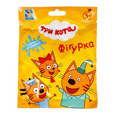 Фигурки персонажей - Фигурка-сюрприз Три кота с пазлом (Т18085)