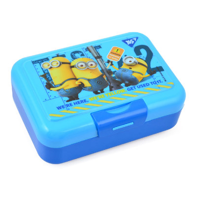Ланч-боксы, бутылки для воды - Контейнер для еды Yes Minions 450 мл с приборами (706845)
