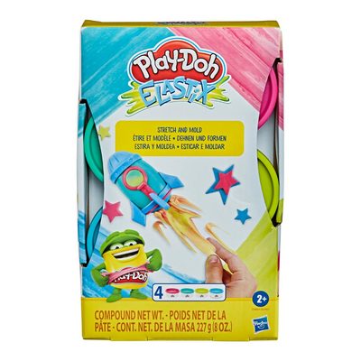 Набори для ліплення - Набір пластиліну Play-Doh Еластікс Космос 4 баночки (E6967/E9864)