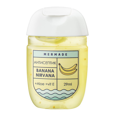 Антисептики и маски - Антисептик-гель для рук Mermade Banana Nirvana 29 мл (MR0012)