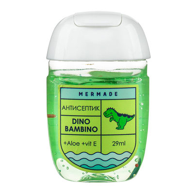 Антисептики и маски - Антисептик-гель для рук Mermade Dino Bambino 29 мл (MR0021)
