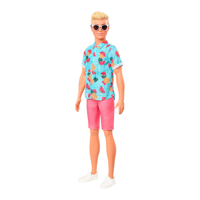 Ляльки - Лялька Barbie Fashionistas Кен у блакитній гавайській сорочці (DWK44/GHW68) 