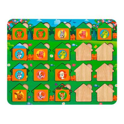 Настольные игры - Игра Ань-Янь Мемо-домики с животными (ПСД034) (4823720032757)