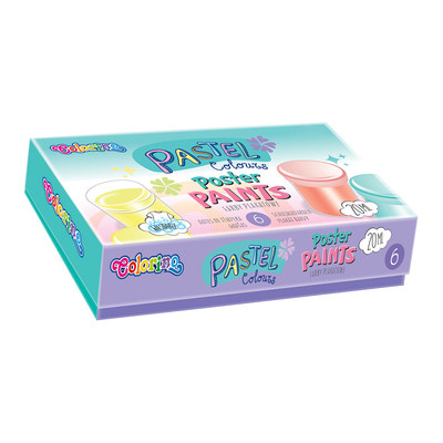 Канцтовары - Гуашь Colorino Pastel 6 цветов 20 мл (84989PTR)