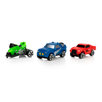 Транспорт і спецтехніка - Набір машинок Micro Machines Трюковий 3 штуки (MMW0009)