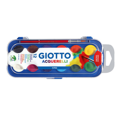 Канцтовары - Акварельные краски Fila Giotto Colour blocks 12 цветов (351200)