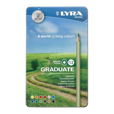 Канцтовары - Карандаши цветные Fila Lyra Graduate 12 цветов (L2871120)