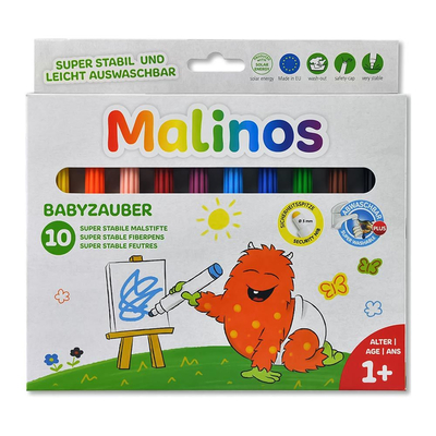Товары для рисования - Фломастеры Malinos Детская магия 10 цветов (MA-300011)