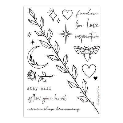 Косметика - Набір тату для тіла Tattooshka Freedom love (LB-100)