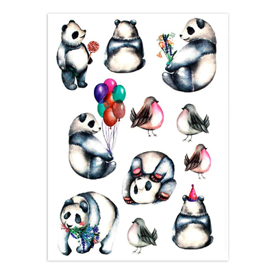 Косметика - Набор тату для тела Tattooshka набор панды (TH-383)