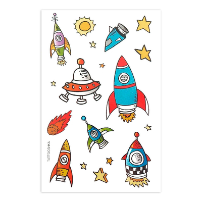 Косметика - Набор тату для тела Tattooshka Ракеты (WS-A182)