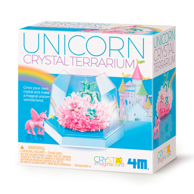 Научные игры, фокусы и опыты - Набор 4M Crystal growing Кристаллы под куполом Единороги (00-03923/US)