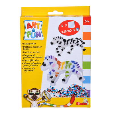 Мозаїка - Термомозаіка Art and Fun Тваринки Зебра 1300 елементів (6376052/6376052-1)