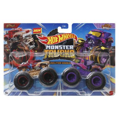 Автомоделі - Набір машинок Hot Wheels Monster Trucks Scratch attack (FYJ64/HWN66)