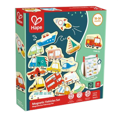 Обучающие игрушки - Набор магнитов Hape Транспорт (E2008)