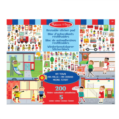 Набори для творчості - Набір багаторазових наліпок Melissa and Doug Моє місто (SM93209/6805)