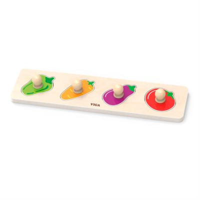 Развивающие игрушки - Рамка-вкладиш Viga Toys Овощи (44532)