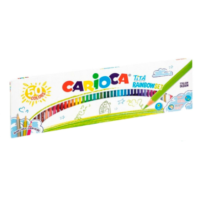 Канцтовары - Набор цветных карандашей Carioca Tita 50 цветов (42990)