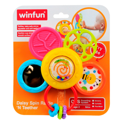 Брязкальця, прорізувачі - Брязкальце-прорізувач WinFun Квітка (0776-NI)