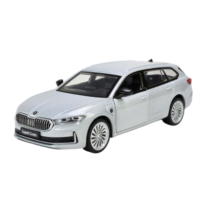 Автомодели - Автомодель Автопром Skoda Superb IV Combi белая (68744/1)