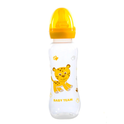 Товари для догляду - Пляшечка для годування Baby Team Леопард жовта (1310/1)