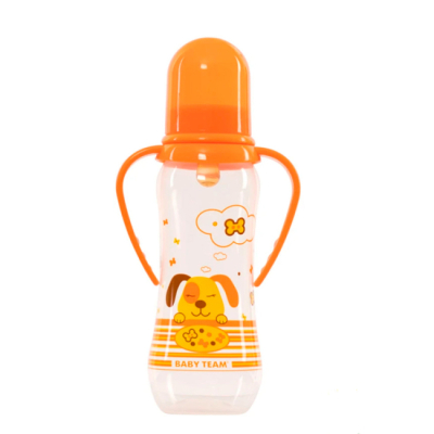Товары по уходу - Бутылочка для кормления Baby Team Милая собачка оранжевая (1311/2)
