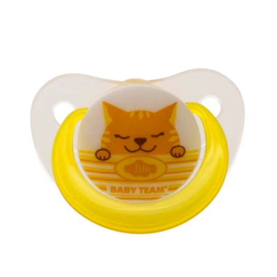 Товари для догляду - Пустушка Baby Team Ортодонтична котик (3200)