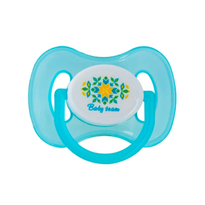 Товары по уходу - Пустышка Baby team Классическая голубая (3222/1) (3220/2)