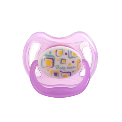 Товары по уходу - Пустышка Baby team Классическая фиолетовая (3222/2)