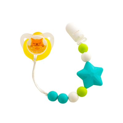 Товары по уходу - Цепочка для пустышки Baby Team Голубая звездочка (3390/2) (3390/1)