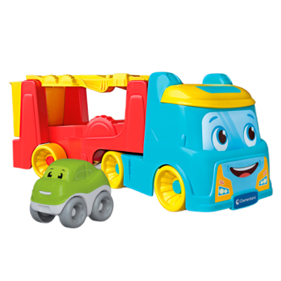 Машинки для малюків - Ігровий набір Clementoni Tumbling Car Transporter (8005125178926)